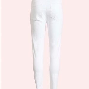 Loft Petite Utility Skinny Crop Jeans in White